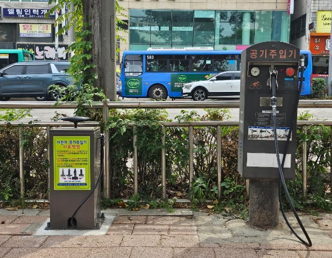 안양시 만안구, 수동형 자전거 공기주입기 병행 설치