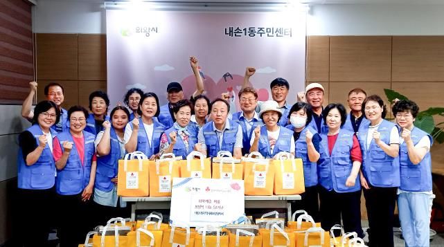 의왕시 내손1동지역사회보장협의체, 취약계층 어르신 보양식 지원