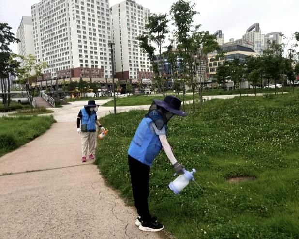 시흥시 배곧2동 마을방역단, 마을방역 활동 활발