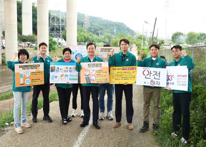 김성제 의왕시장, 폭염 대비 온열질환 예방 캠페인 실시