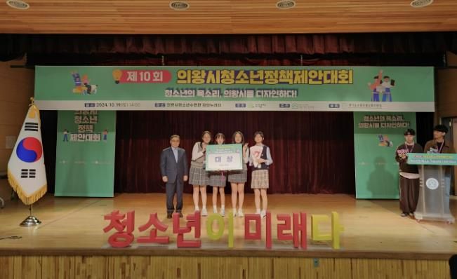 의왕 포일청소년문화의집 청소년운영위원회, 제10회 의왕시청소년정책제안대회 '대상' 수상