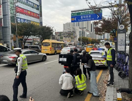 용인특례시는 기흥구 신갈동 및 수지구 풍덕천동 일대 이륜차 불법행위 근절을 위한 합동 단속을 진행했다