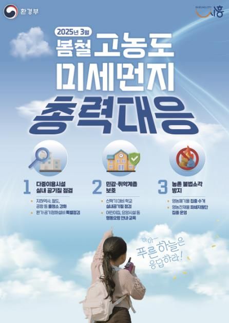 시흥시, 3월 한 달간 '초미세먼지 봄철 총력 대응' 추진