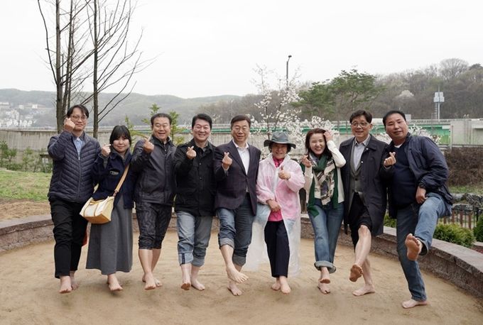 신상진 성남시장, '대장지구 맨발 흙길 개장식' 참석