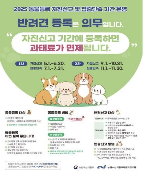 안성시, 소중한 반려동물 이제는 등록하세요!