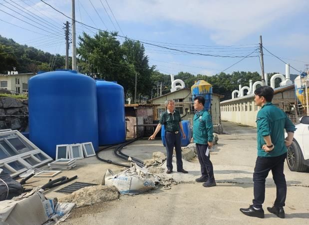 남상은 안성시 부시장, 이례적 폭염 속 피해 예방대책 추진 관련 양돈농가 방문