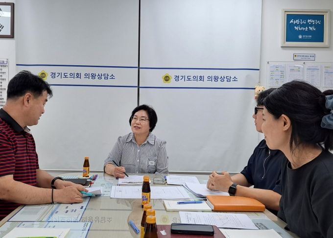 경기도의회 김옥순 의원, 의왕 도깨비시장 아케이드 설치 간담회 개최