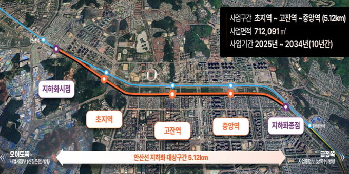 사업구간 노선도
